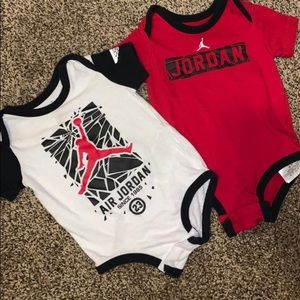 2    0- 6 months air Jordan outfits baby
